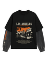 Los Angeles Black/Grey Full Sleeves tee