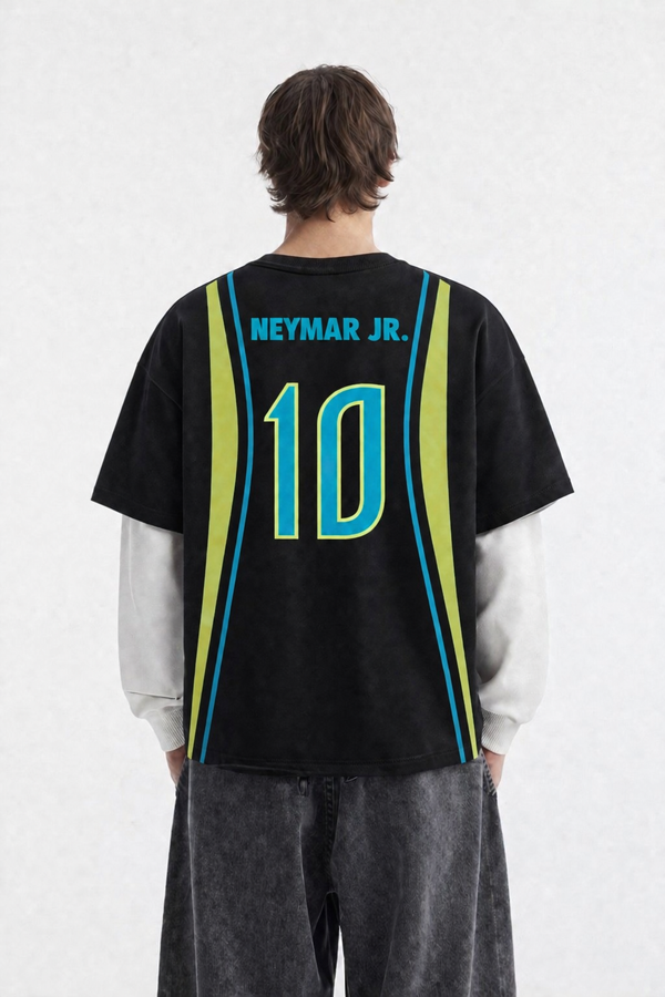 Neymar Black/White full Sleeves t shirt