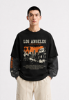 Los Angeles Black/Grey Full Sleeves tee