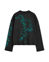 Gothic Moon Waffle Henley Tshirt