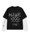 Hive Black/White Full Sleeves Tee