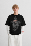 Saint Black/White full Sleeves t shirt