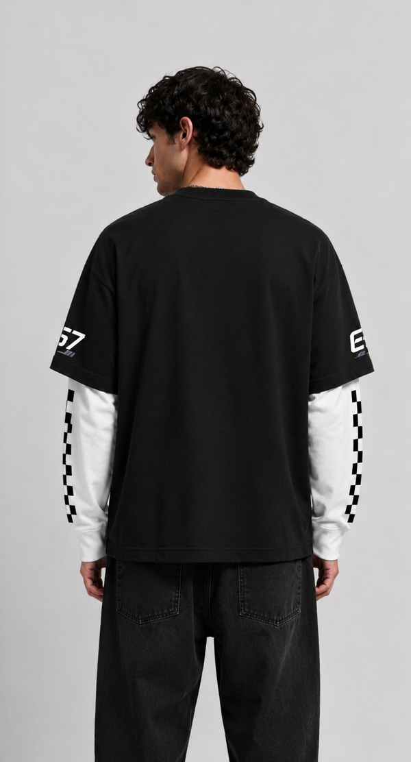 Drive Black/White full Sleeves t shirt