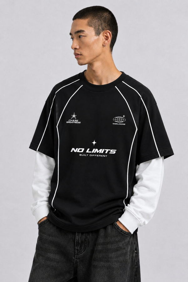 No limits long doctor sleeve Tshirt