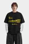 Relentless Black/White full Sleeves t shirt