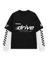 Drive Black/White full Sleeves t shirt