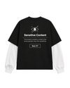 Sensitive Black/ White Full sleeves t shirt