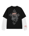 Saint Black/White full Sleeves t shirt